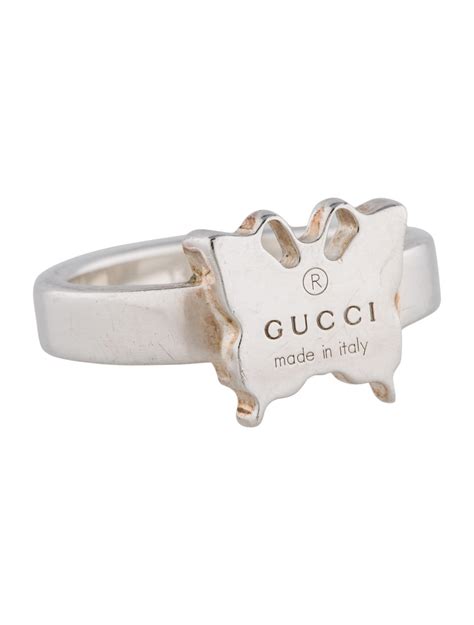 gucci watch with colored rings|gucci sterling silver butterfly ring.